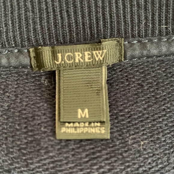 J Crew Navy Sweater Knitted Detail in Front - Picture 6 of 7